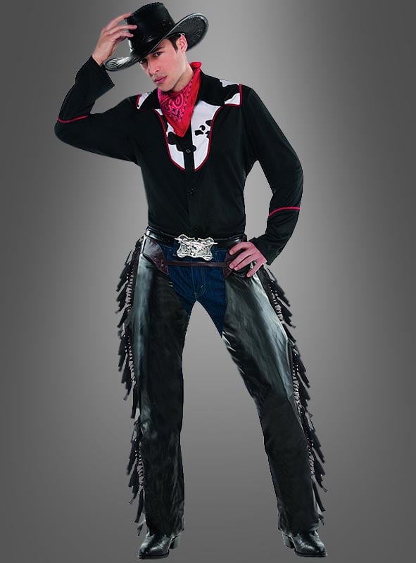 - Weste mit Hemd 54/56 Cowboy Herren Western Kostüm Gr Chaps XL Hut #592
