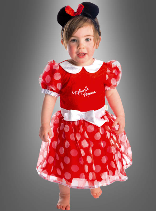 Kind Mädchen Baby Minnie Maus Kostüm Tutu Hochzeit Karneval Fasching Tüll Kleid 