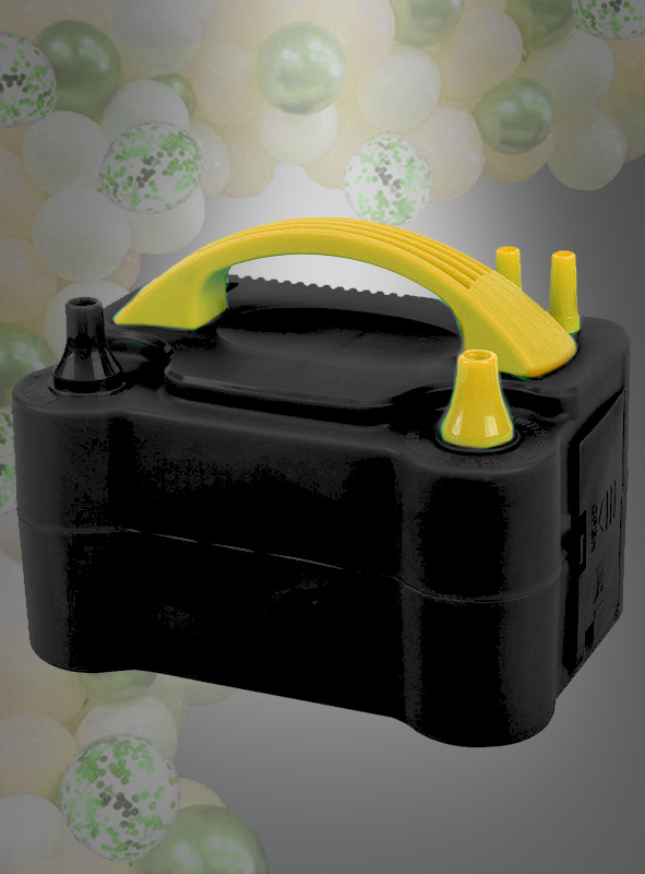 Electric balloon pump with two nozzles