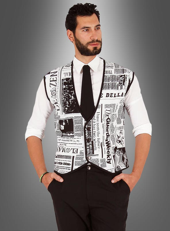 Vest Newspaper for Men
