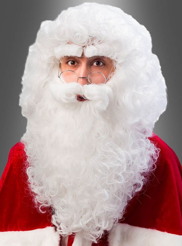 Weihnachtsmann Perücke mit Bart für Herren Christmas Zubehör