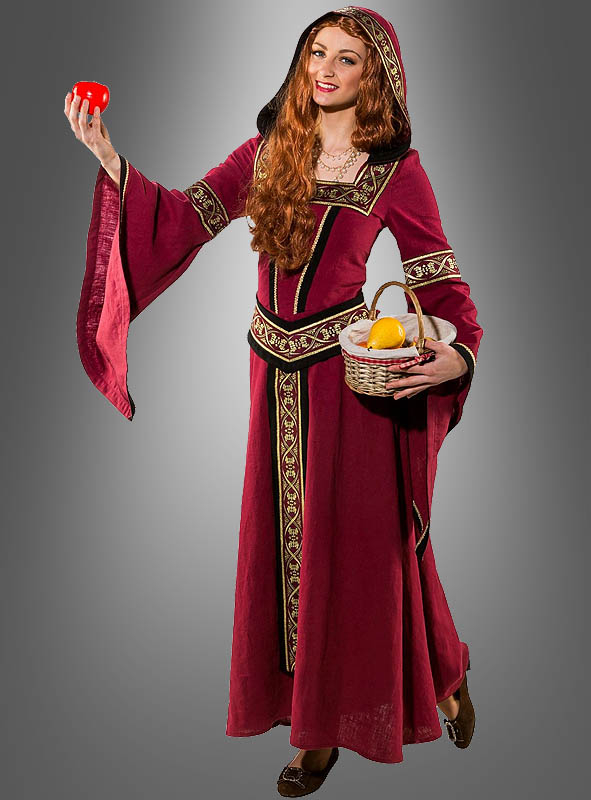 Mittelalter Kleid Morgana mit Kapuze