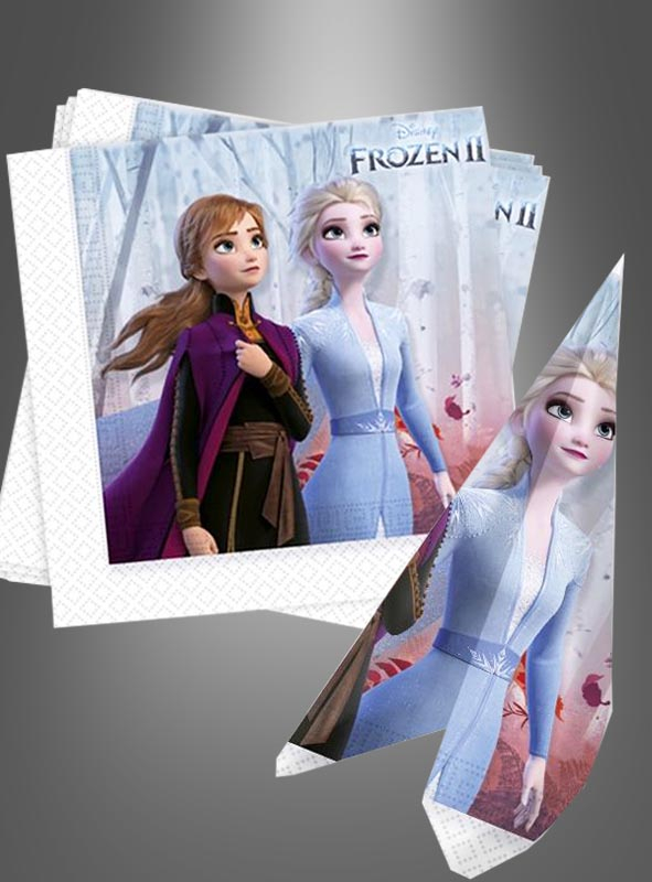 20 x Elsa Frozen II Napkins 33 cm