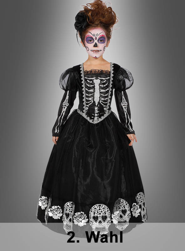 2. Wahl Deluxe Totenkopf Kleid für Mädchen