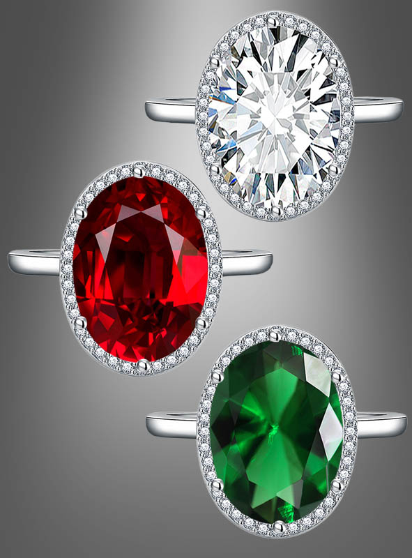 Ring mit großem Edelstein 