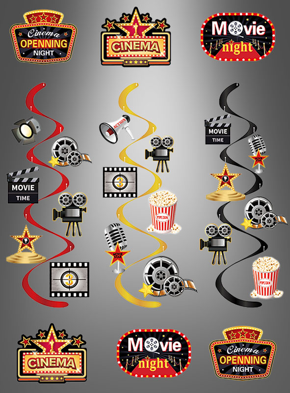 Hollywood Movie hanging Deco 84 pcs 