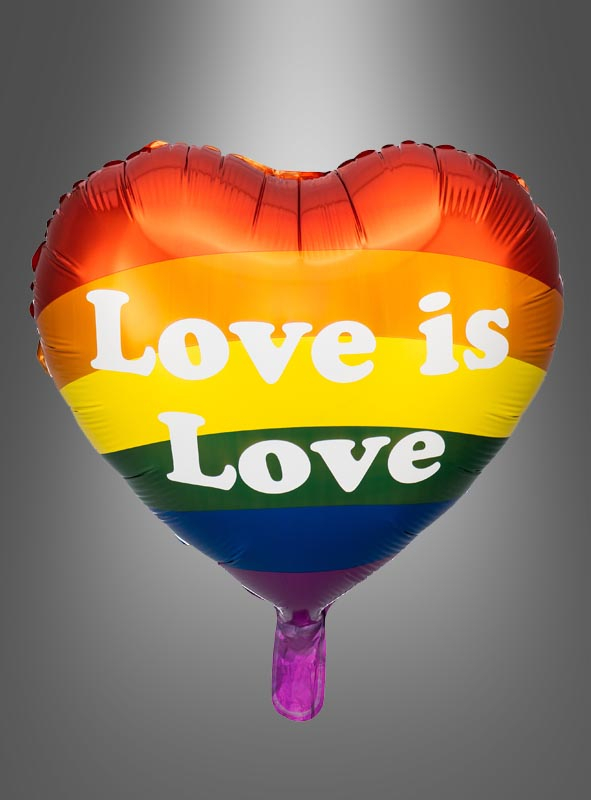 Folienballon Love is Love Regenbogen 35cm 