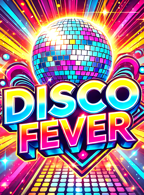 Disco Fever Party Fabric Banner 190x220cm 