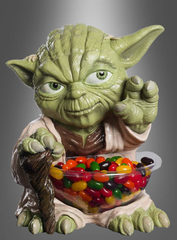 Star Wars Aktion Rubies Yoda Süßigkeiten-Halter Figur ca 36cm NEU 