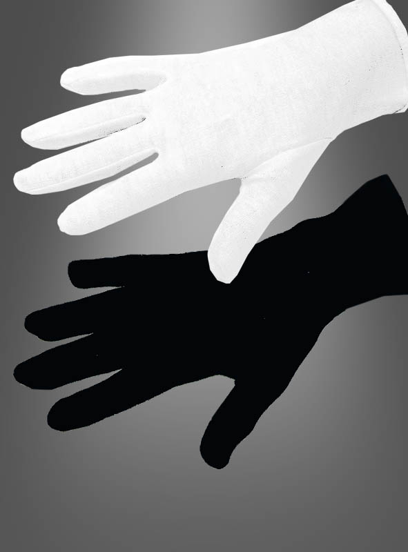 Cotton Gloves black or white 