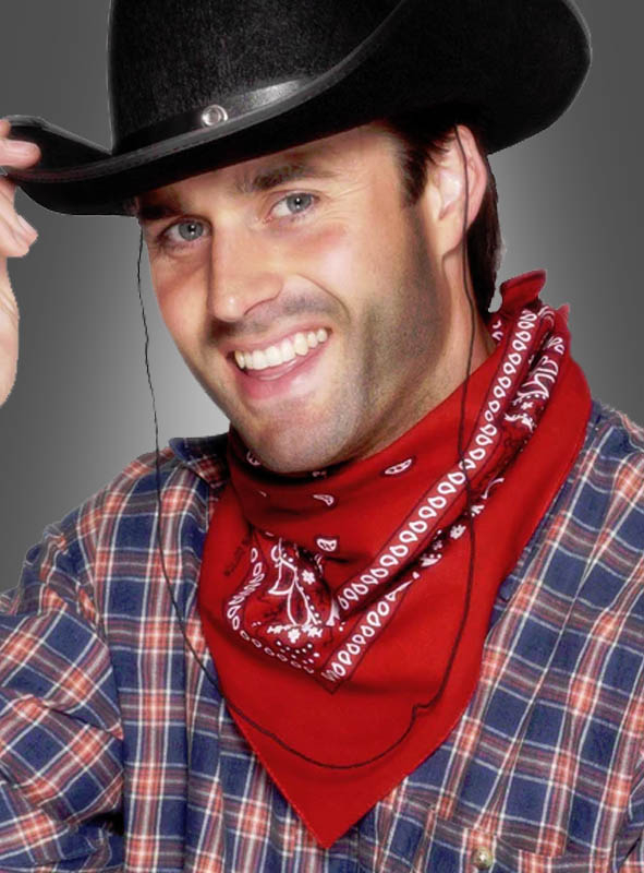 Bandana Halstuch Cowboy rot rot