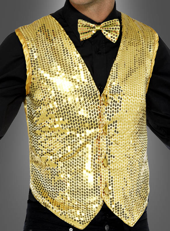 Vest gold with Sequins 