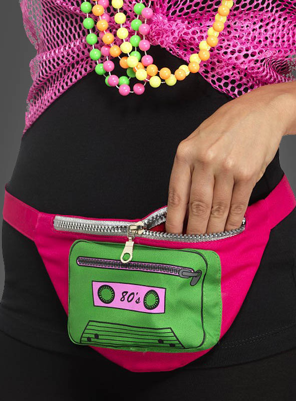 80s belt bag pink 