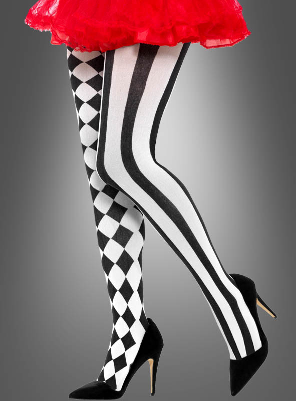 Harlekin Clown Strumpfhose 