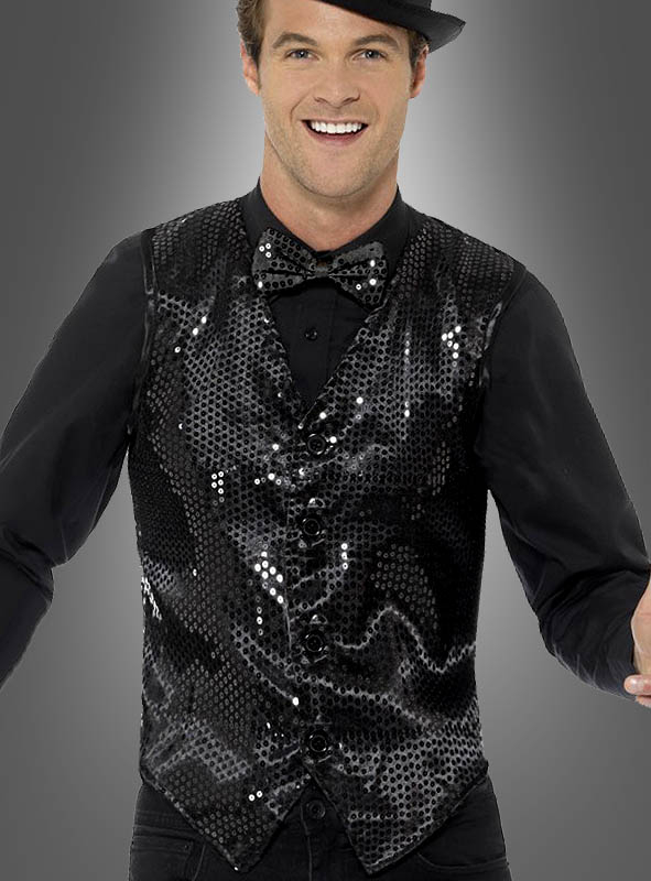 Sequin Waistcoat black 