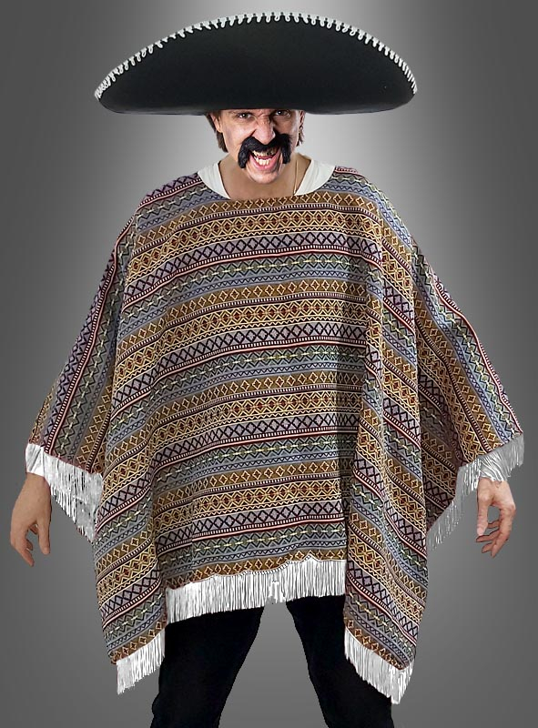 Mexikaner Poncho Deluxe S-XXXL 