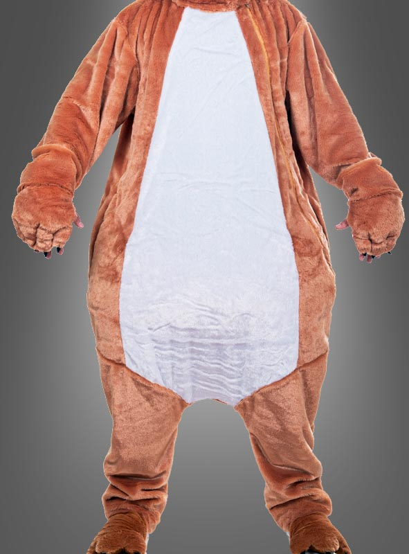 Basic Plush Jumpsuit for animal costumes washable 