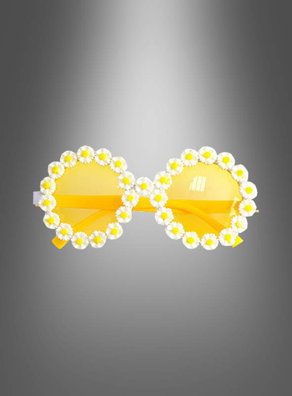 Hippie Blumenbrille Gänseblümchen 