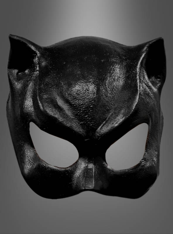 Deluxe Maske Katze schwarz 