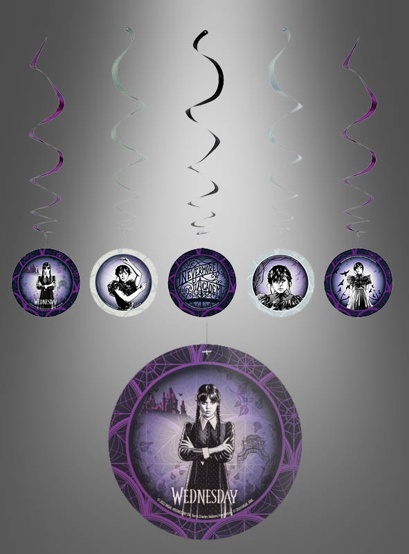 5 x Wednesday Swirls Set Hängedeko 