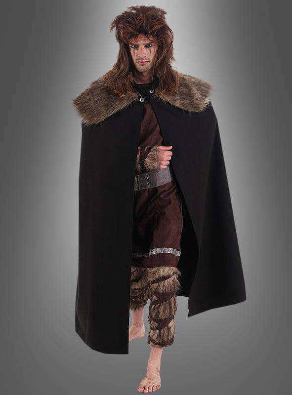 Deluxe Fur Viking Cape black  Deluxe Fur Viking Cape black