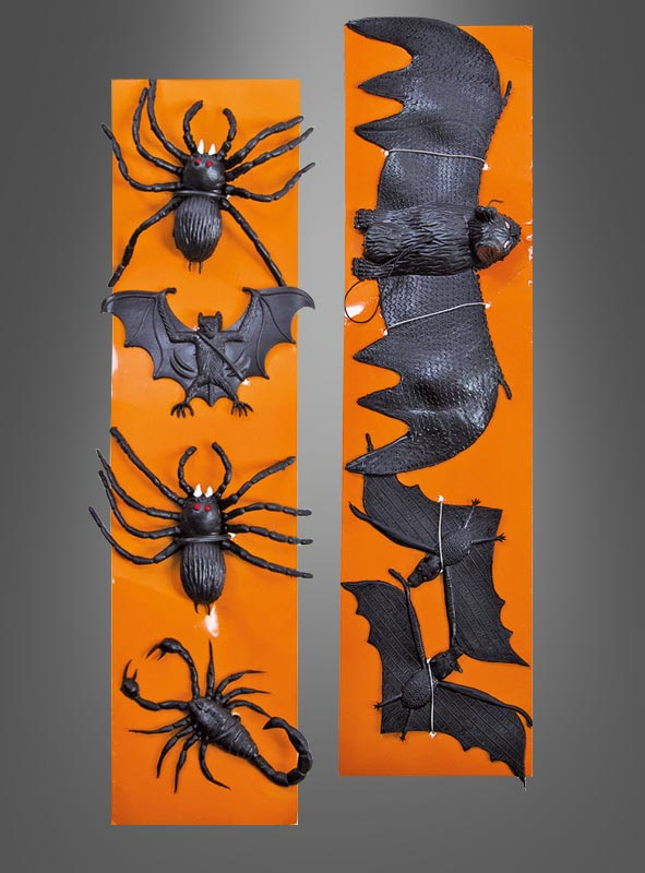 Gummitiere Fledermaus und Spinne 