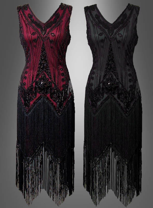 Luxury Flapper Dress Fringed Iris  Luxury Flapper Dress Fringed Iris
