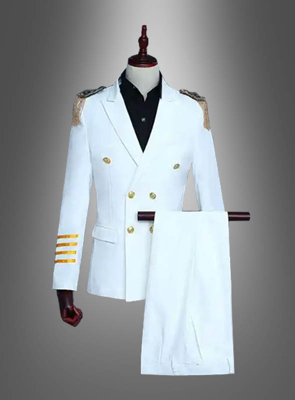 Captains Uniform white Deluxe 
