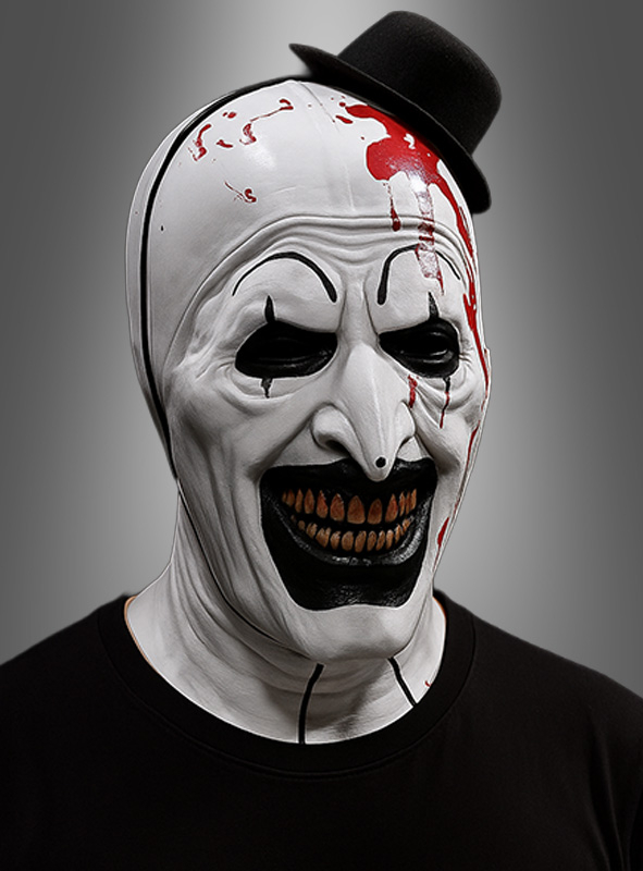 Bloody Clown Mask, black and white 