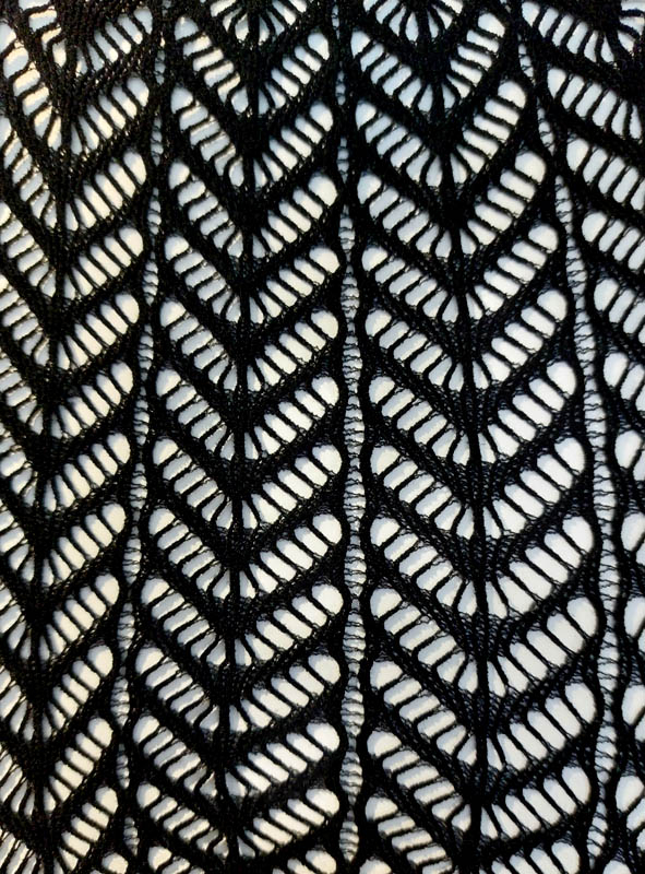 Netzstrumpfhose mit Chevron Muster 