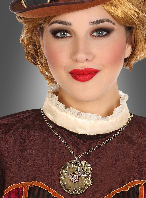 Steampunk Medaillon Zahnrad Uhr 