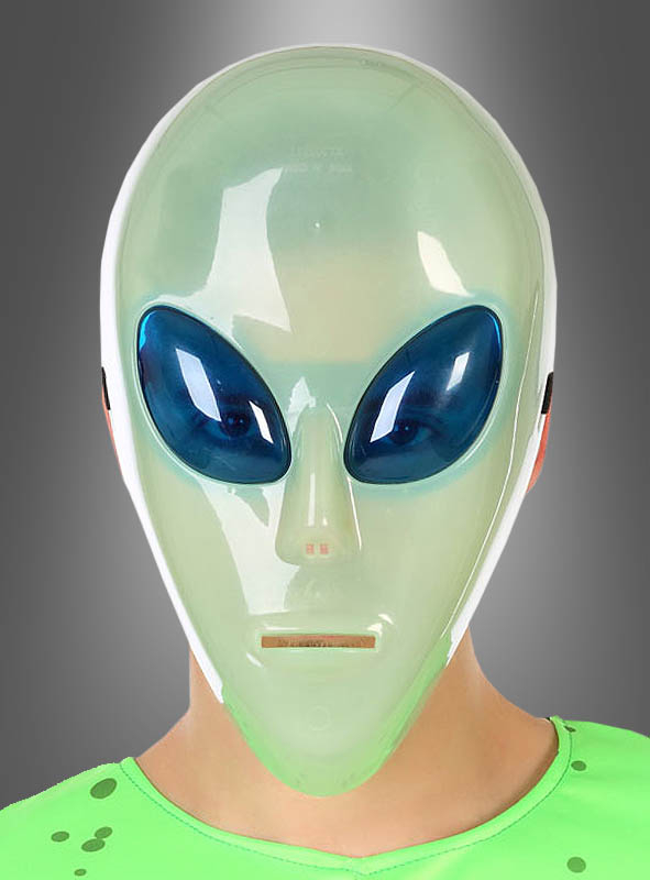 Alien Halbmaske nachtleuchtend 