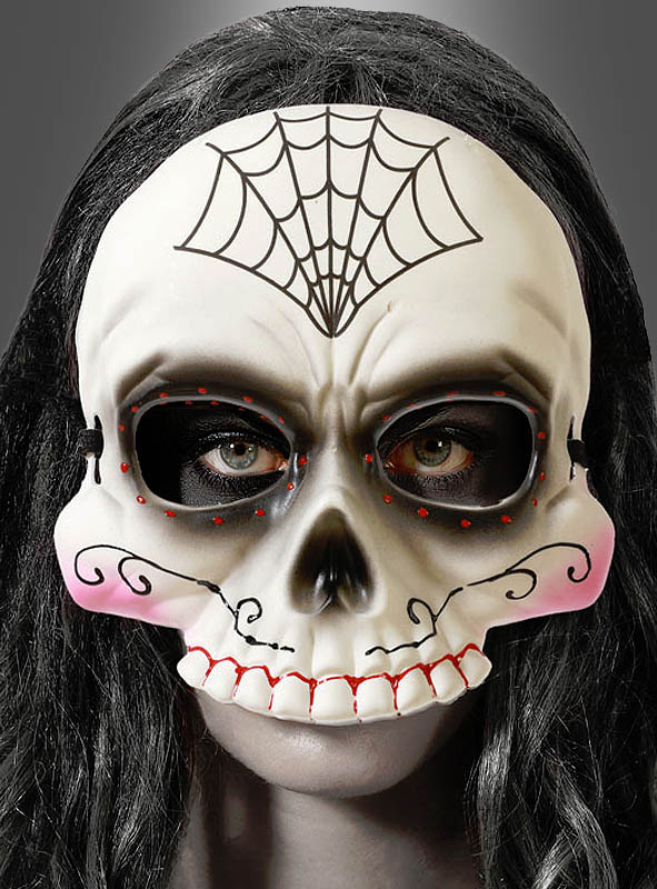 Tag der Toten Halbmaske Totenkopf 
