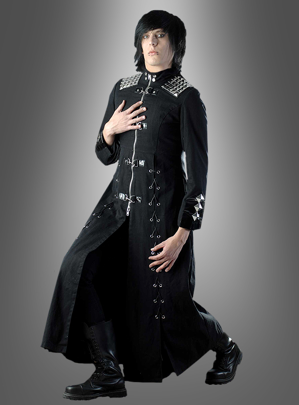 black gothic coat unisex