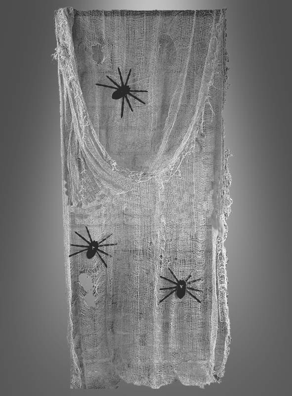 Fetziger Dekostoff mit 6 Spinnen 300cm 