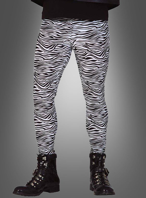 80er Zebra Hose Rocker Leggings 