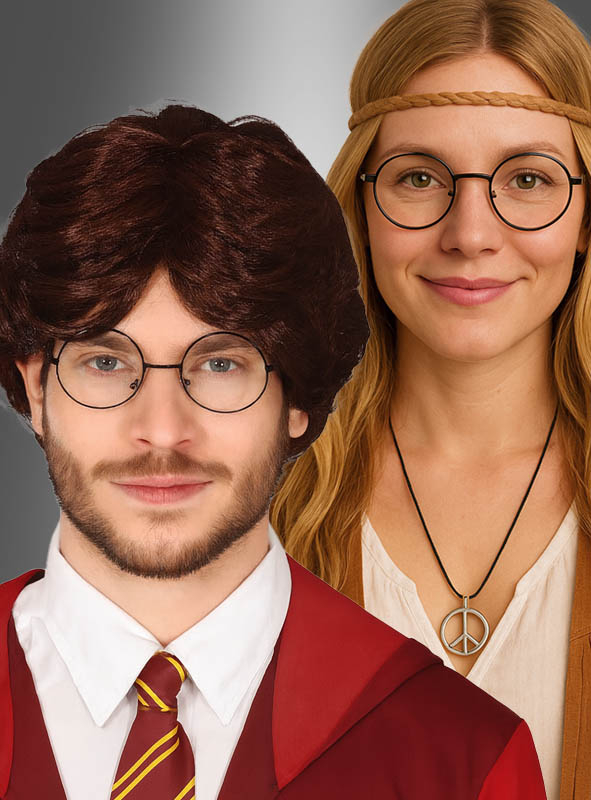 Runde Nickelbrille für Zauberer und Hippies 