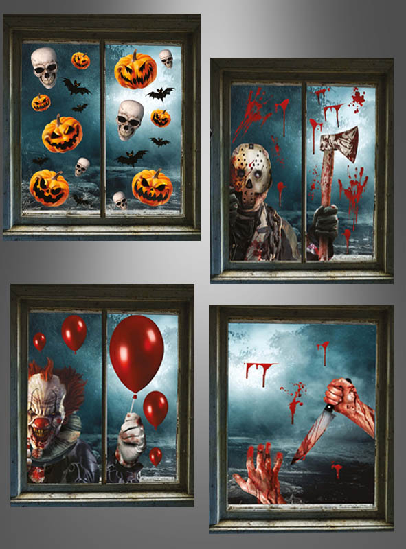 Halloween Deko Fenster Sticker 