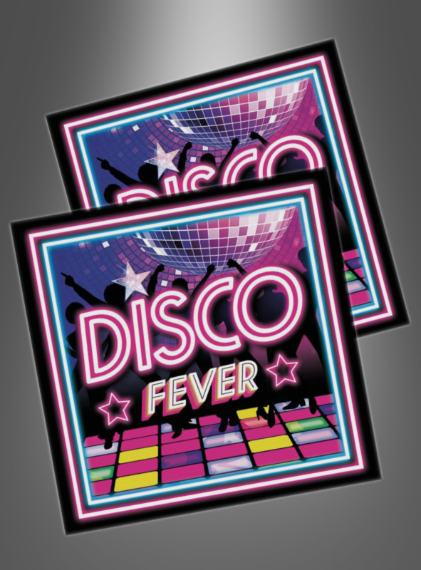 80s Disco Fever Napkins 12 pieces 