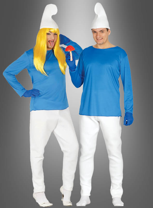 Blauer Zwerg Herrenkostüm 