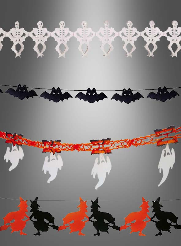 Paper Garland Halloween Motifs 
