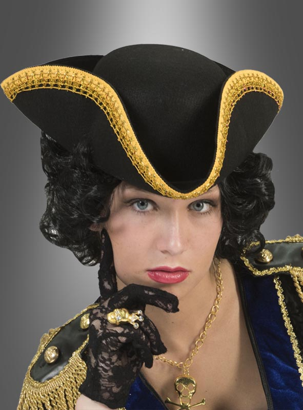 Dreispitz mit Goldborte 56 cm