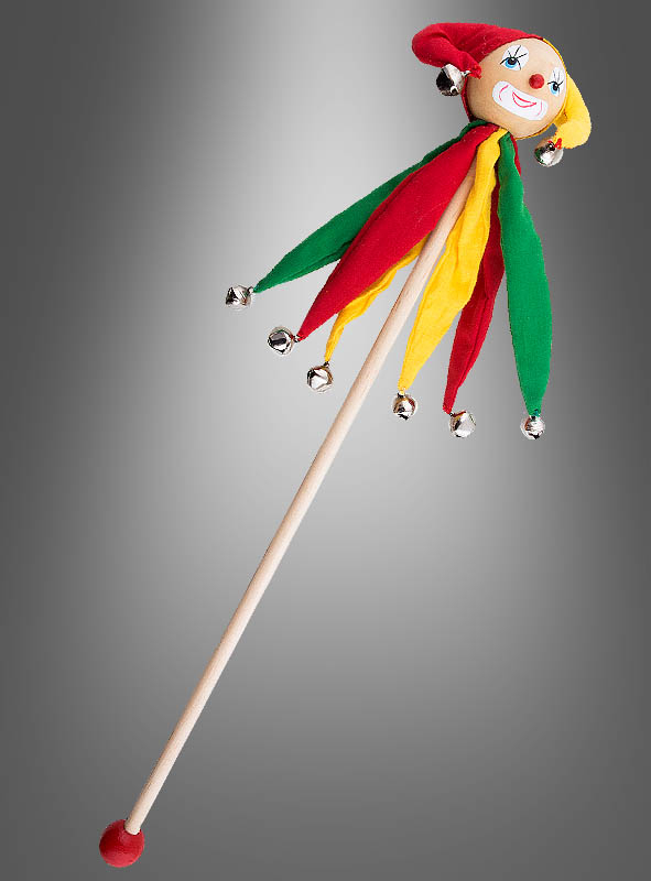 Hofnarr Stab 60cm mit Schellen 