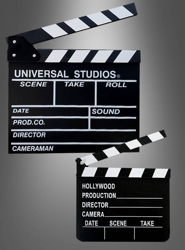 Filmklappe Hollywood Partyzubehör 