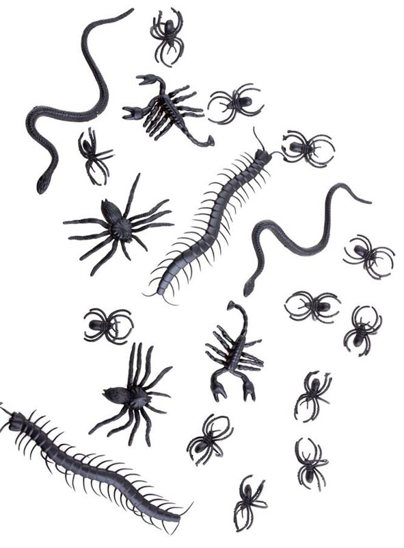 Künstliche Insekten Deko Spinnen 20 Stück 