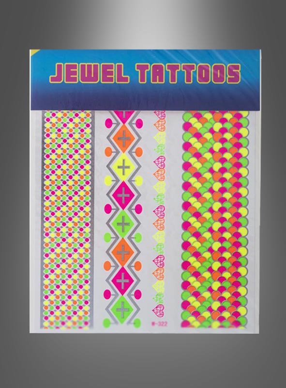 Neon Tattoo 80s Makeup 