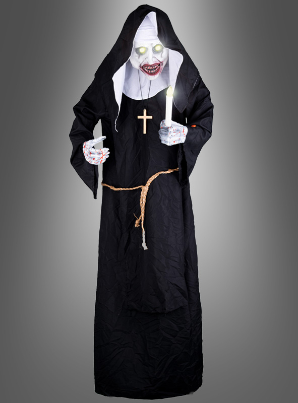 Horror Nun Animatronic 185cm Halloween Deco 