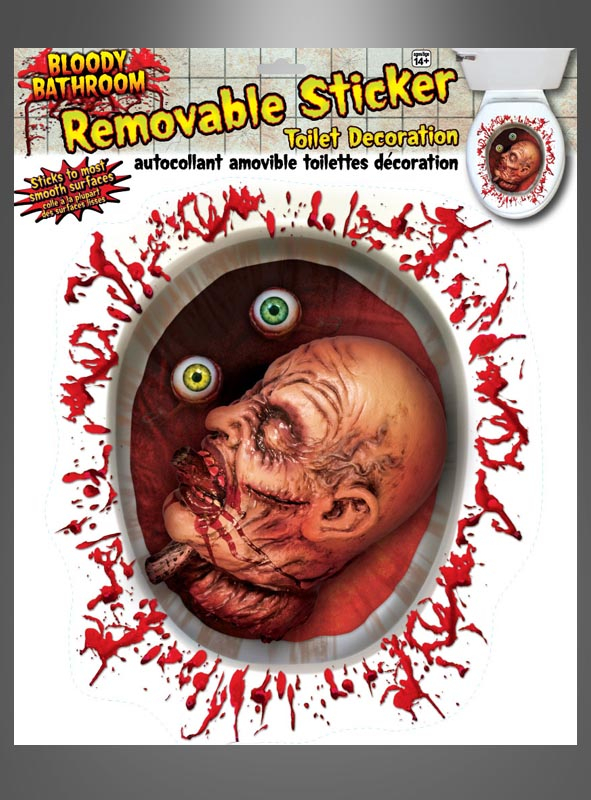 WC Deckel Horror Sticker 