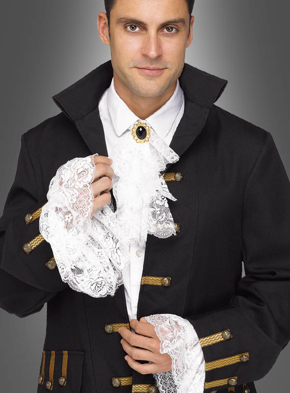 Barock Manschetten und Jabot aus Spitze 