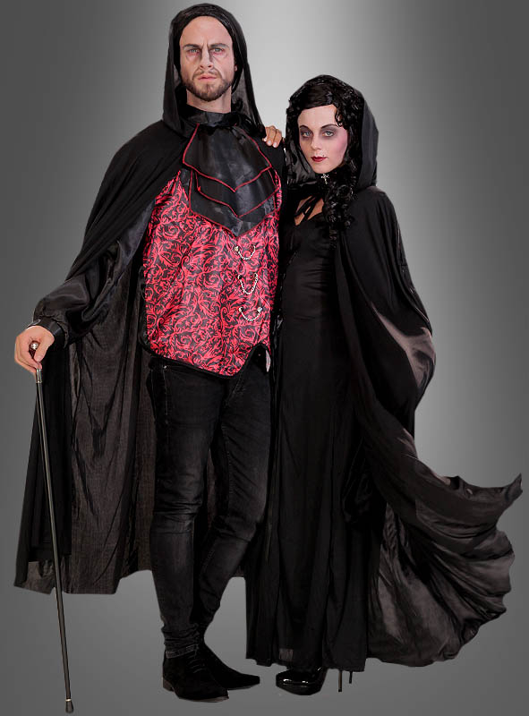 Karneval Kostüm Umhang Samt Mantel Kapuze Faszinierend Vampir Zauberer Cosplay 